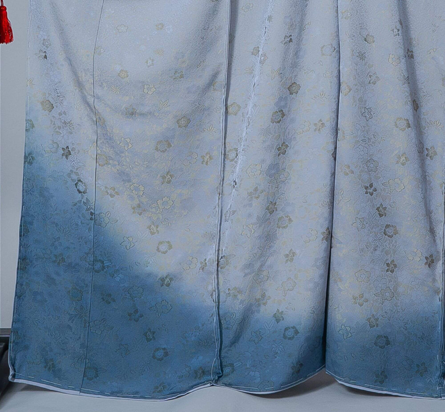 新品【訪問着】黄金の繭 肩・裾ボカシ|絹100% 八掛付き 未仕立て